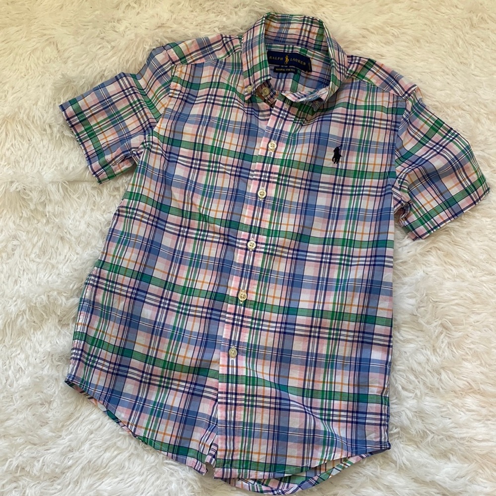 Polo Ralph Lauren boys short sleeve button up collared shirt